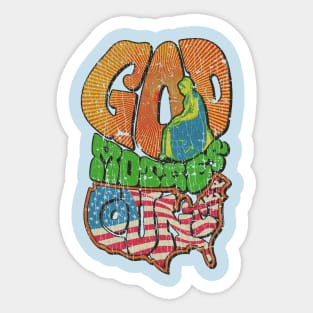 God Mother Country 1967 Sticker